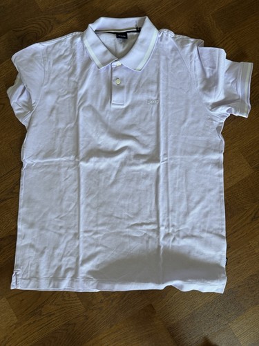 Hugo boss lilac polo shirt - polo, l