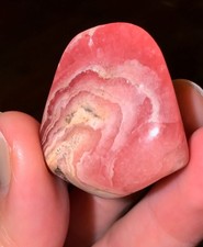 Gemmy Rhodochrosite tumble stone