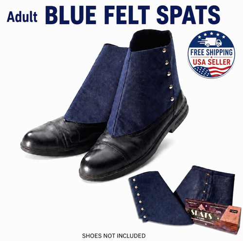 Adult blue felt - felt, spats