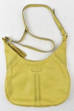 Radley Women's Leather Bag Mustard Yellow Shoulder Handbag Hobo Slouch Style 