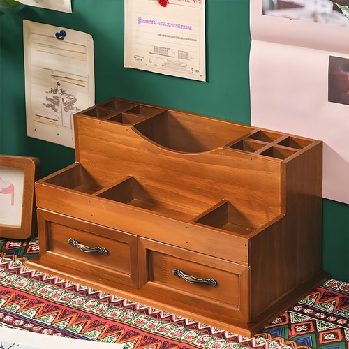 Vintage wooden storage box - vintage,