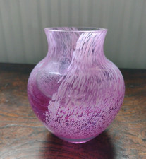 Pink Caithness Glass Vase