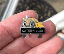 Vintage Caterpillar lapel badge Digger Machine , lorry motor  commercial CAT