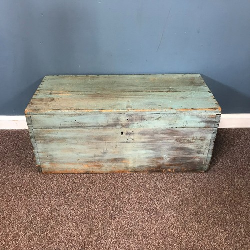 Antique trunk blue - antique,