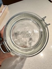 Fido Glass Food Storage Jars Airtight Clamp Lids 34oz Canisters Containers 1L