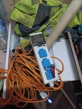 caravan 240v hook up cable ,breaker box