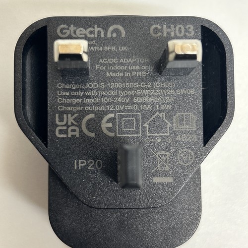 Gtech ch03 charger for models - gtech,