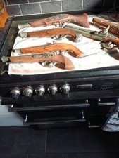 Six Vintage Flintlock ornamental Pistols Need Restoring job lot bundle