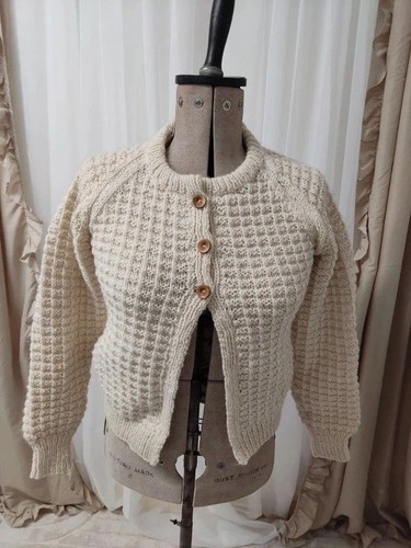 Vintage hand knitted aran - knitted,
