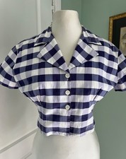 St Michael Blue & White Check
