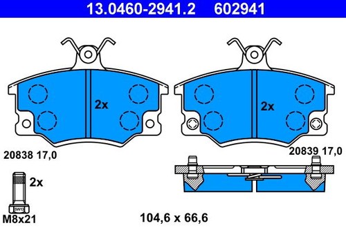 Fits ate 0460 2941 - ate, 13.0460-2941.2