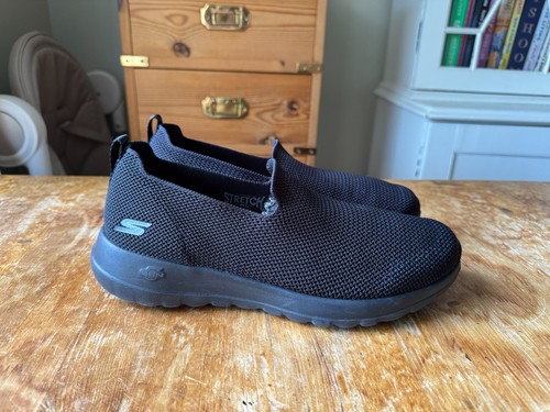 Womens skechers black trainers - black,