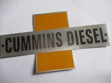 Nameplate Sign Cummins Diesel Badge S76