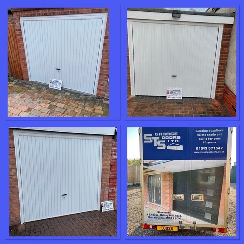 Steel and over garage door - up,