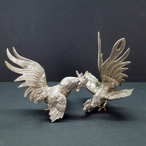 Pair vintage silver plate - vintage,