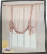 1 x Voile Plain Tie Blinds 16 Colours 59" Wide x 54" Drop - Free Post