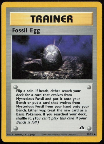 Fossil egg uncommon neo - 72/75,