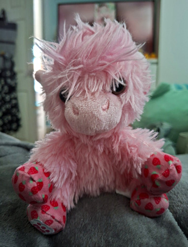 Pink highland cow plush soft - cow,