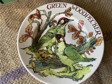 Emma Bridgewater~In The Woods~Green Woodpecker~8.5”Plate~1st Quality