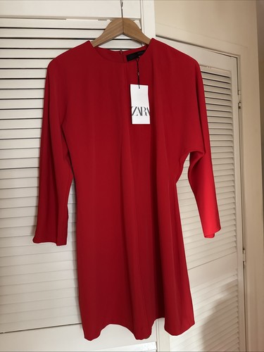 Zara red long sleeved - red,