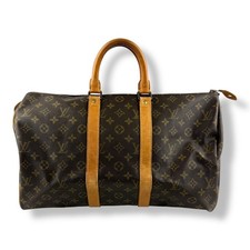 Louis Vuitton Vintage Brown Monogram 45 Keepall Duffle Bag