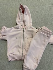 Baby Girls Pink Givenchy Tracksuit Set Age 6 Months