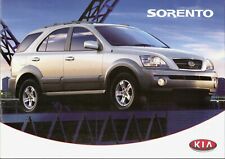 Kia Sorento 2003-05 UK Market Sales Brochure 3.5 V6 2.5 CRDi XE XS