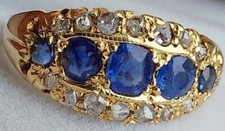 18Ct Gold Ceylon Sapphire &