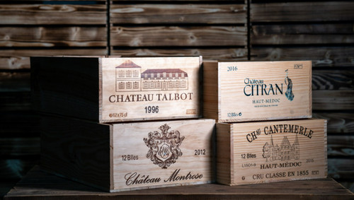 French wine box crate 12 - box,