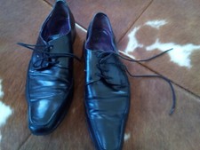 mens black Gucinari lace up shoes