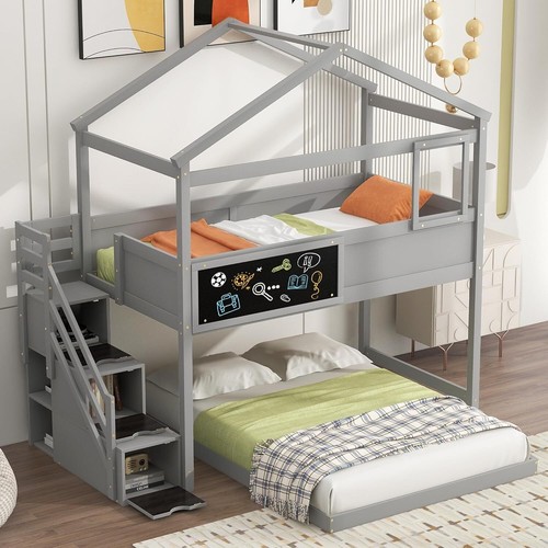 Twin over full house bunk - twin,