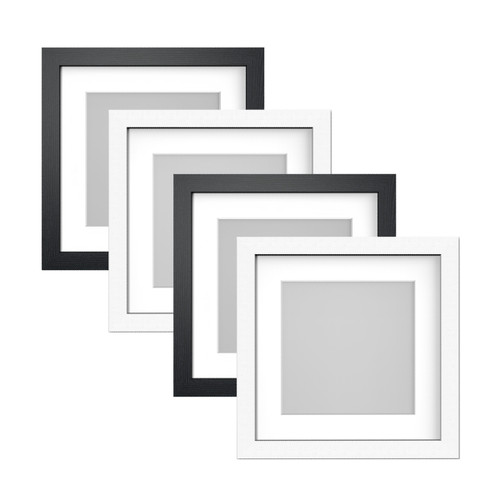 Square photo frames black - square,
