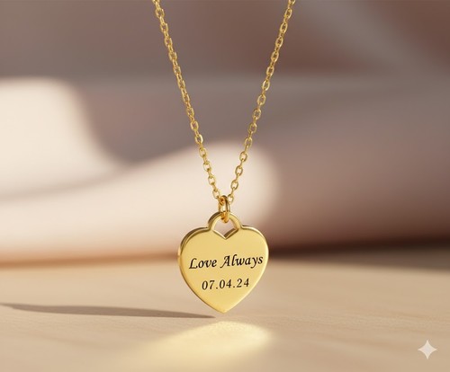 Personalised engraved heart - personalised,