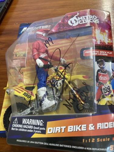 Travis pastrana signed dirt - pastrana,