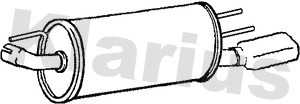 Klarius gm115h rear exhaust - klarius,