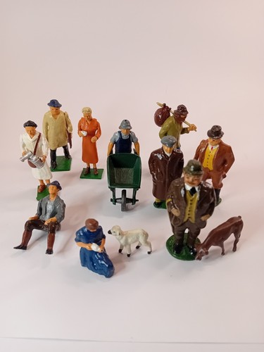 Farm figures metal mixed - metal,