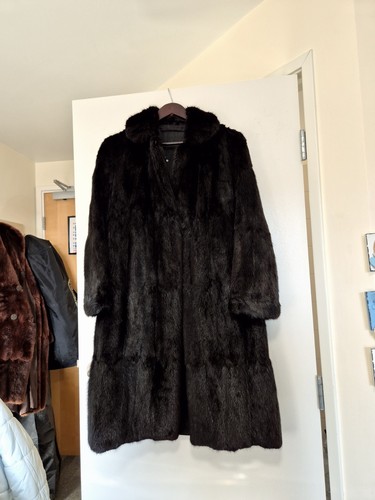 Real black sable fur coat - sable,