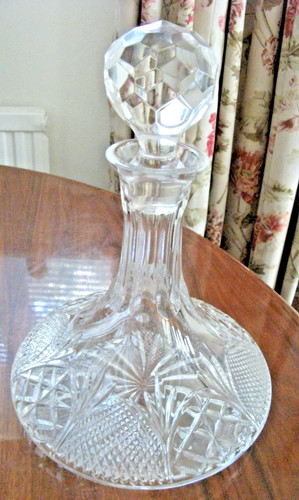 Exquisite cut glass ships - cut,