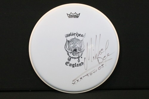 Motorhead drum skin signed - skin,