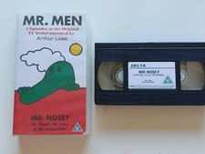 Vhs Video Cassette Tape Mr Men Mr Nosey