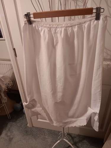 Ladies white half slip - m&s,