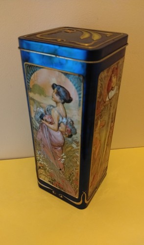 Vintage biscuit tin four - biscuit,