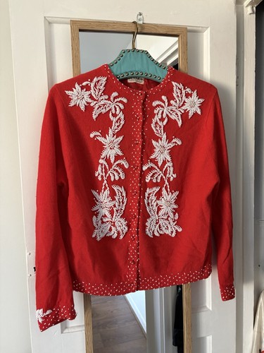 1950s beaded cardigan hong - beaded,