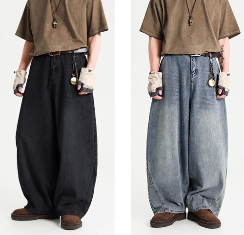 Baggy jeans men - men's, leg