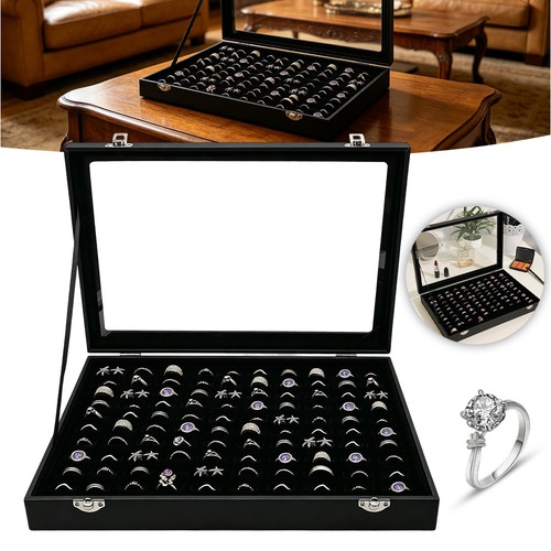 100 slots jewellery box - box, ring