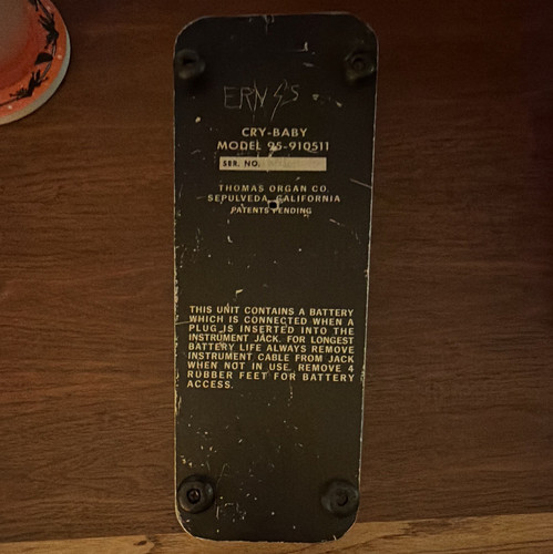 1976 thomas organ cry - co., cry-baby