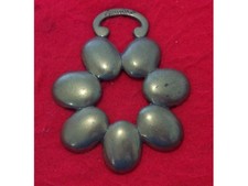 Rare Antique Cast Horse Brass of 7 Joined Ovals c/w Reg No. 553858 (1909) #OB11