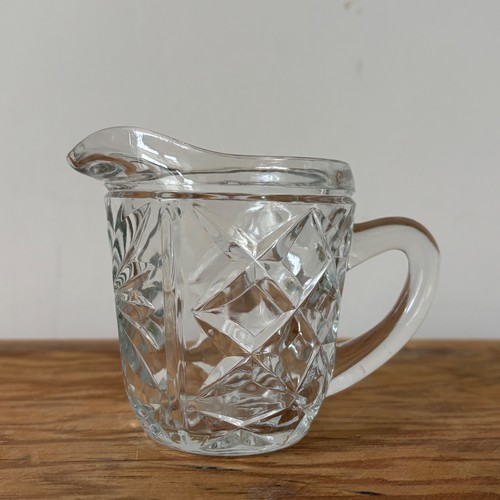 Vintage cut pressed - pressed, clear