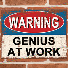 GENIUS AT WORK Funny Metal