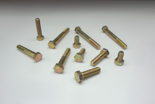 Hexagon bolts yellow zinc - hexagon, bolts,
